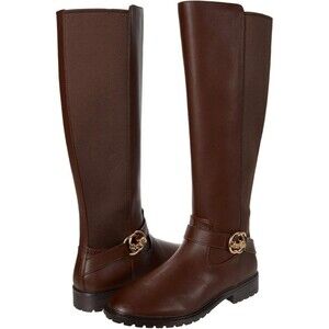 COACH Farrah Women’s Riding Boots Leather  Walnut, Size 5.5 B NEW